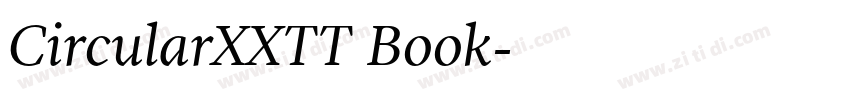 CircularXXTT Book字体转换